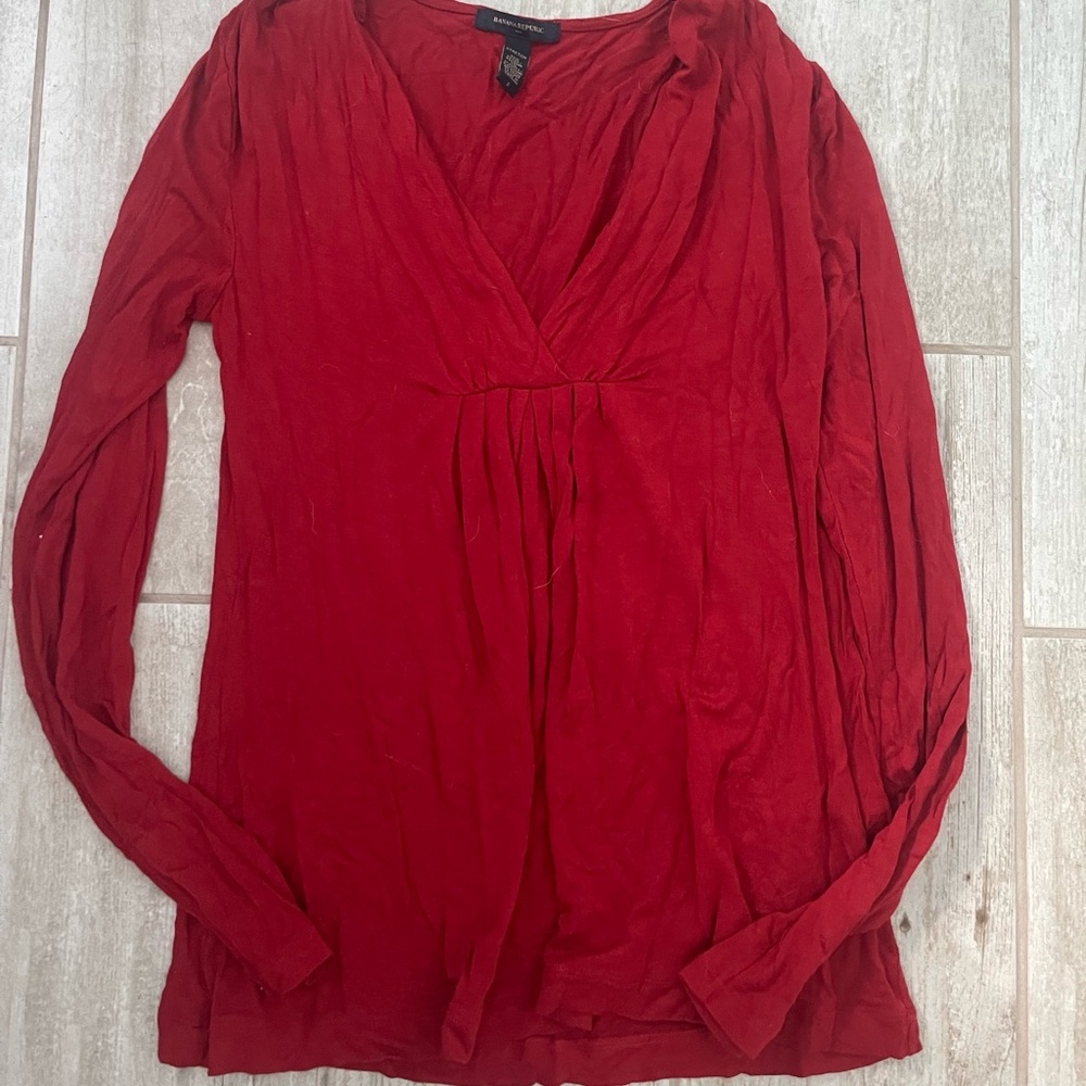 Banana Republic Red Top